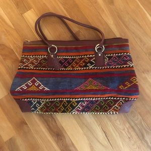 Aztec inspired weekend bag